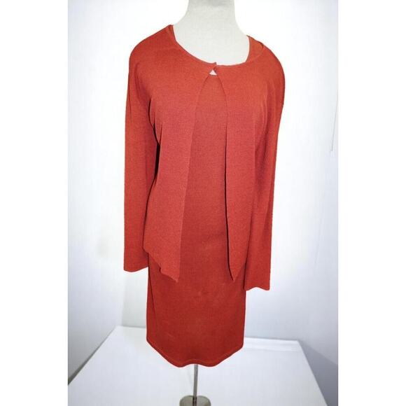 Double D Ranch Knit 2-Piece Set – Rust Linen Blend – Size M - Picture 1 of 6